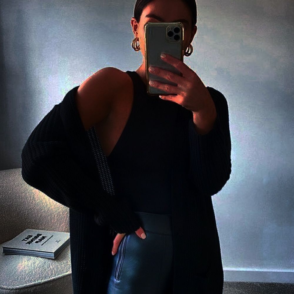 Black  cardigan